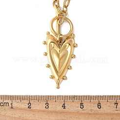 304 Stainless Steel Heart Pendant Necklaces for Women&nbsp;LS-NJEW-Z063-05G