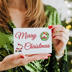 Father Christmas Carbon Steel Cutting Dies Stencils&nbsp;DIY-WH0309-1231