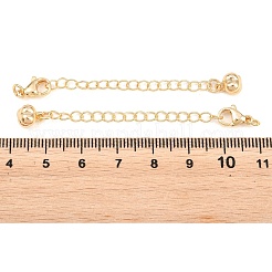 Brass Curb Chain Extender&nbsp;KK-P354-06G
