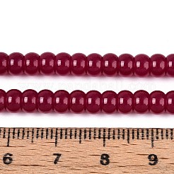 Lab Grown Red Corundum Beads Strands&nbsp;G-N351-03A-01