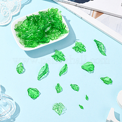 320Pcs 8 Styles Transparent Acrylic Pendants&nbsp;OACR-SC0002-47