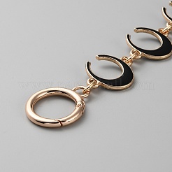 Crescent Moon Zinc Alloy Enamel Link Bag Strap Extender&nbsp;FIND-WH0191-35C