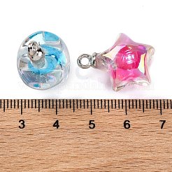 AB Color Resin Star Pendants&nbsp;RESI-U002-05