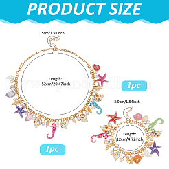 1Pc Alloy Rolo Chain Charm Bracelets for Women&nbsp;SJEW-PH0001-21