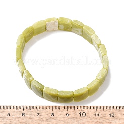 Natural Lemon Jade Faceted Beaded Stretch Bracelets for Women&nbsp;BJEW-K251-08B
