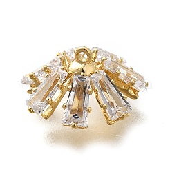 Brass Micro Pave Cubic Zirconia Pendant Bails&nbsp;LS-KK-Q035-01G