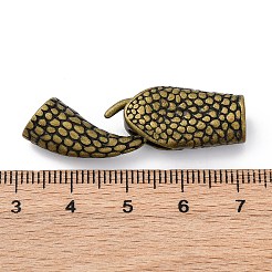 Brass Interlocking Clasps&nbsp;KK-D360-06AB