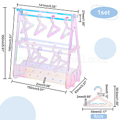 Transparent Acrylic Earring Display Stands&nbsp;EDIS-WH0024-07