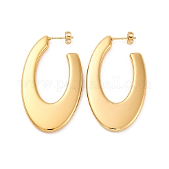 Oval 304 Stainless Steel Stud Earrings&nbsp;EJEW-A125-26G