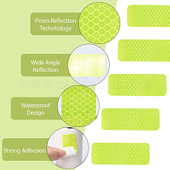 60Pcs PET Plastic Reflective Stickers&nbsp;DIY-SP0004-37