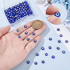 Handmade Evil Eye Lampwork Bead Strands&nbsp;LAMP-NB0001-64