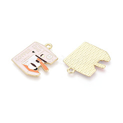 Alloy Enamel Pendants&nbsp;PALLOY-T093-17G