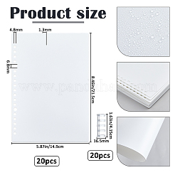 PP Plastic Detachable Binder Cover with Clip&nbsp;OFST-WH0004-113A-01