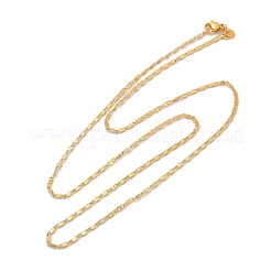 Brass Textured Oval Link Chain Necklaces&nbsp;NJEW-H053-01B-G01