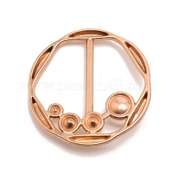 Flat Round Alloy Resin Imitation Pearl Slide Buckles&nbsp;JEWB-TAC0003-02B