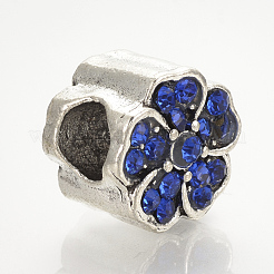 Alloy Rhinestone European Beads&nbsp;MPDL-Q208-068