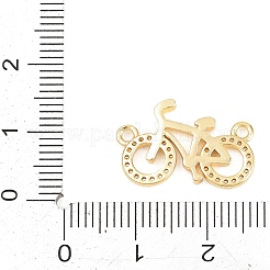 Brass Micro Pave Clear Cubic Zirconia Pendants&nbsp;KK-D258-35G