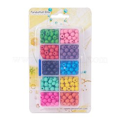 Dyed Eco-Friendly Wood Beads Sets&nbsp;WOOD-PH0003-01