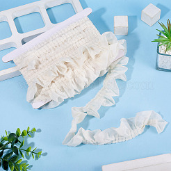 4 Yards Polyester Wrinkle Lace Ribbon&nbsp;OCOR-TA0004-18F