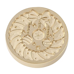 Christmas Series Wax Seal Brass Stamp Head&nbsp;AJEW-M037-01G-29