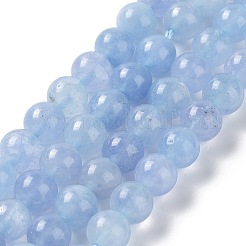 Dyed Natural Malaysia Jade Beads Strands&nbsp;G-G021-02B-07