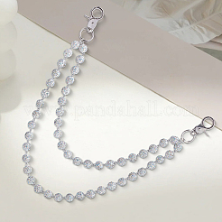 1Pc Polymer Clay Rhinestone Round Beaded Pants Chains&nbsp;AJEW-BM0001-29B-02
