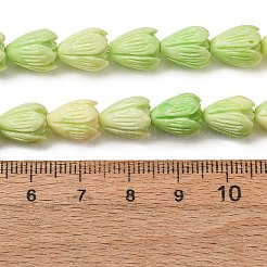 Synthetic Coral Dyed Carved Beads Strands&nbsp;SH-CBAE713-05C