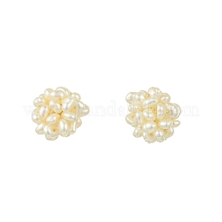Natural Cultured Freshwater Pearl Stud Earrings&nbsp;EJEW-JE07283