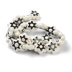 Handmade Porcelain Flower Beads Strands&nbsp;PORC-G006-16A