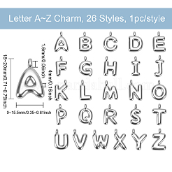 26Pcs 26 Styles 304 Stainless Steel Pendants&nbsp;STAS-WR0001-37P