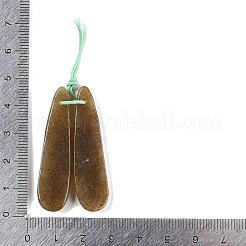 Natural  Nephrite Jade/Hetian Jade Pendants&nbsp;G-Q176-01B-01
