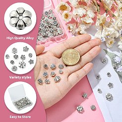 100Pcs 10 Styles Tibetan Style Alloy Beads&nbsp;TIBEB-CJ0001-20