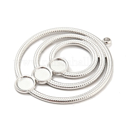 Non-Tarnish 304 Stainless Steel Pendant Cabochon Settings&nbsp;X-STAS-P333-03P
