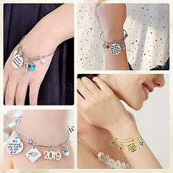 40Pcs 2 Colors Adjustable Iron Expandable Bangle Making&nbsp;BJEW-SP0001-01