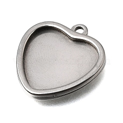 304 Stainless Steel Pendant Cabochon Settings&nbsp;STAS-F365-01C-P
