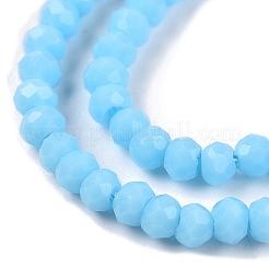 Opaque Solid Color Glass Beads Strands&nbsp;EGLA-T021-02E