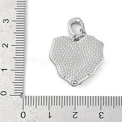 Brass Enamel Micro Pave Cubic Zirconia Pendants&nbsp;KK-U043-11P-02