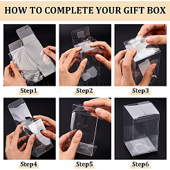 Transparent Plastic PVC Box Gift Packaging&nbsp;CON-WH0060-02C