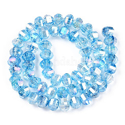 Transparent Electroplate Glass Beads Strands&nbsp;EGLA-N006-078B