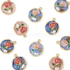 10Pcs Alloy Enamel Pendants&nbsp;ENAM-FS0003-26