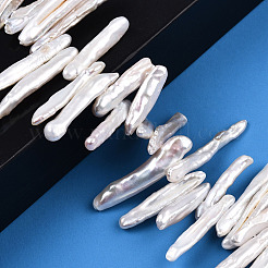 Natural Baroque Pearl Keshi Pearl Beads Strands&nbsp;PEAR-S020-E03