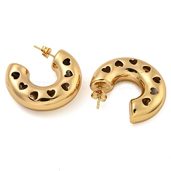 PVD Vacuum Plating 202 Stainless Steel Hoop Earring&nbsp;EJEW-H003-21G-03