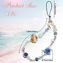 Resin & Acrylic Mobile Straps&nbsp;HJEW-WH20012-06