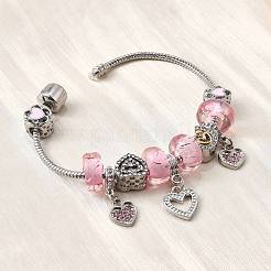 Alloy Enamel European Beads Charm Bracelets&nbsp;BJEW-F495-14P