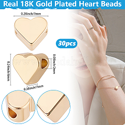 30Pcs Brass Beads&nbsp;KK-BBC0022-38