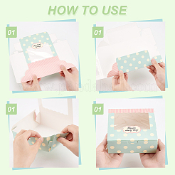 12Pcs 2 Styles Cake Paper Box&nbsp;CON-OC0001-59