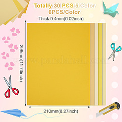 30Pcs 5 Colors A4 Craft Paper Cardstock&nbsp;DIY-TAC0051-004D