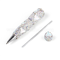Fishtail Resin & Polymer Clay Pave Rhinestone Ball-Point Pen&nbsp;AJEW-T013-05J