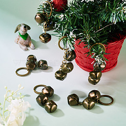 8Pcs Iron Bell Pendant Keychains&nbsp;KEYC-TA00040