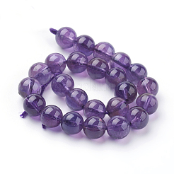 Natural Amethyst Beads Strands&nbsp;X-G-G099-8mm-1